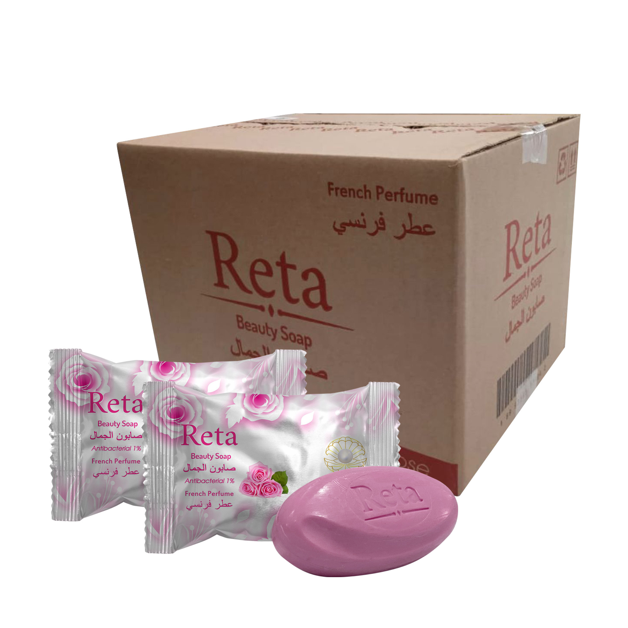 Beauty Bar Soap Reta Spring Rose palm oil base basic cleaning and whitening for all type body and face