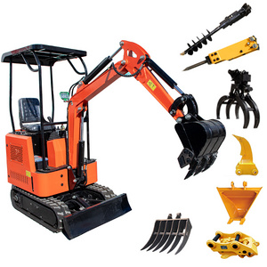 Hengwang Discount Mini Excavator 1.2t 1.7t crawler type small digger to dig trenches and turn soil