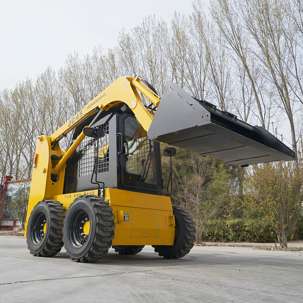 Factory Direct Sales Mini Skid Steer Loader with Brush Grapple Stump Bucket Grapple Attachment