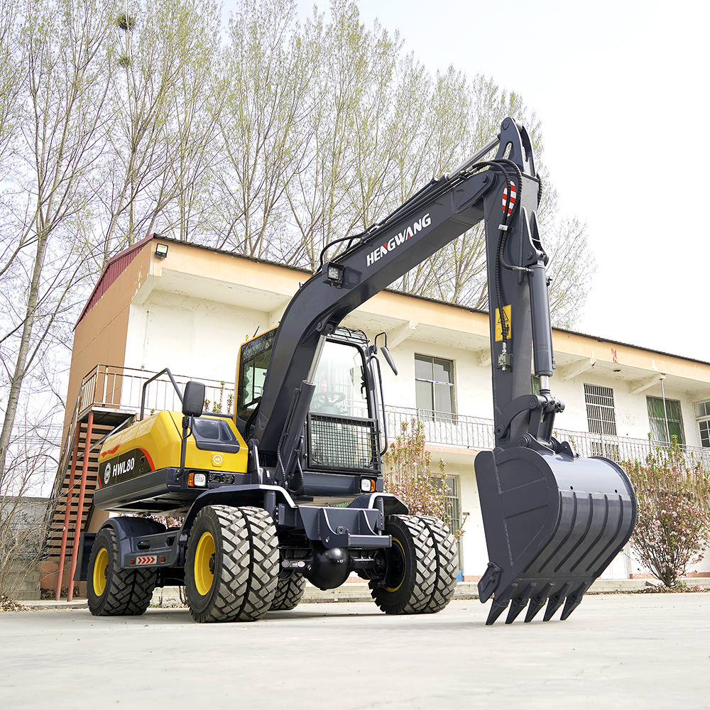 Hydraulic Excavators Construction Equipment 13 Ton Digger Wheel Excavator