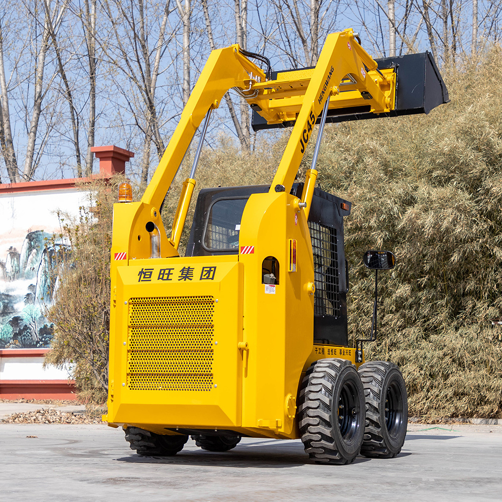 Factory Direct Sales Mini Skid Steer Loader with Brush Grapple Stump Bucket Grapple Attachment