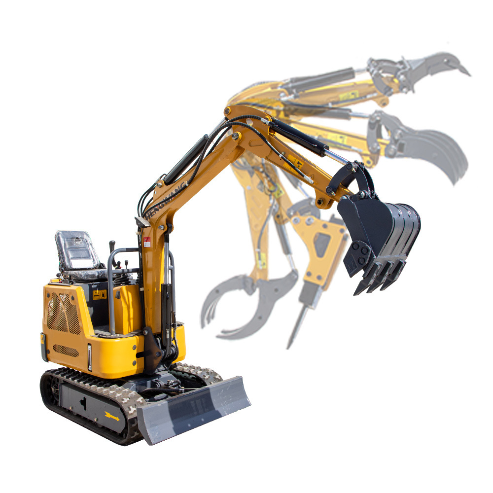 FREE SHIPPING! mini excavators diesel engine small digger CE/EPA/EURO 5 compact mini excavators 1 ton prices