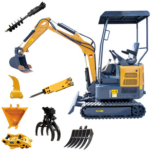 FREE SHIPPING! mini excavators diesel engine small digger CE/EPA/EURO 5 compact mini excavators 1 ton prices