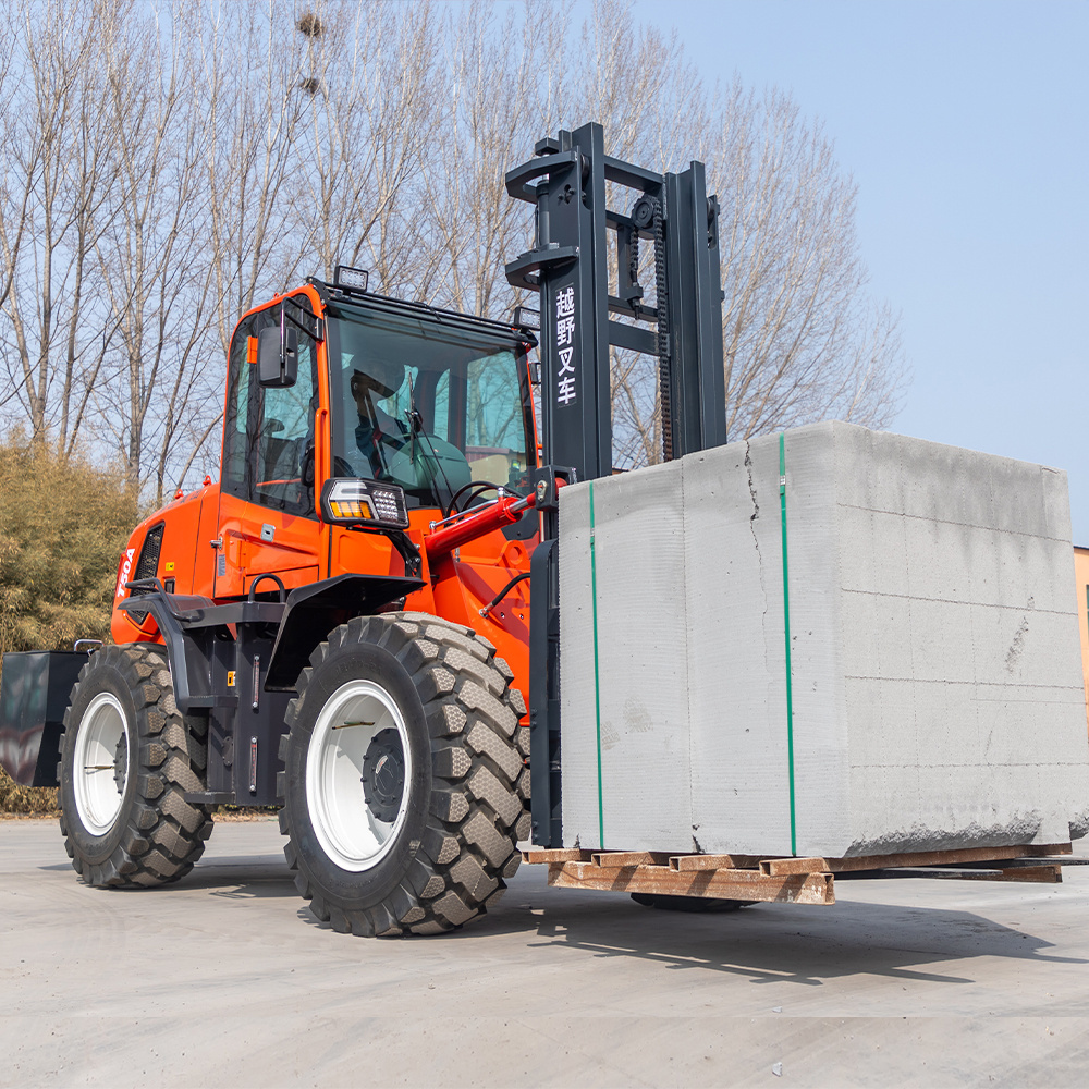 2023 heavy diesel off-road forklift 5 ton hengwang forklift diesel 5000kg diesel forklift for sale