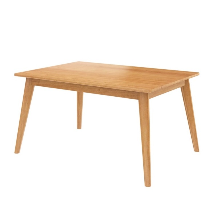 Solid Teak Wood Dining Table Modern Style Rectangular Shape Natural Color Finish Wholesale Price