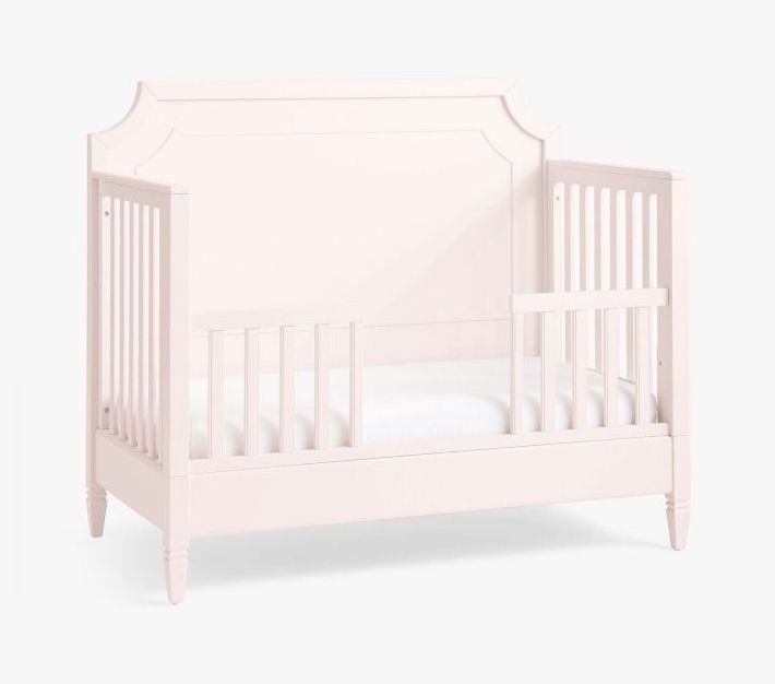 High Quality Baby Crib Solid Wood Frame Pink Color Wooden Baby Cot Newborn Baby Crib Kids Bed