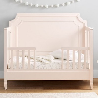 High Quality Baby Crib Solid Wood Frame Pink Color Wooden Baby Cot Newborn Baby Crib Kids Bed