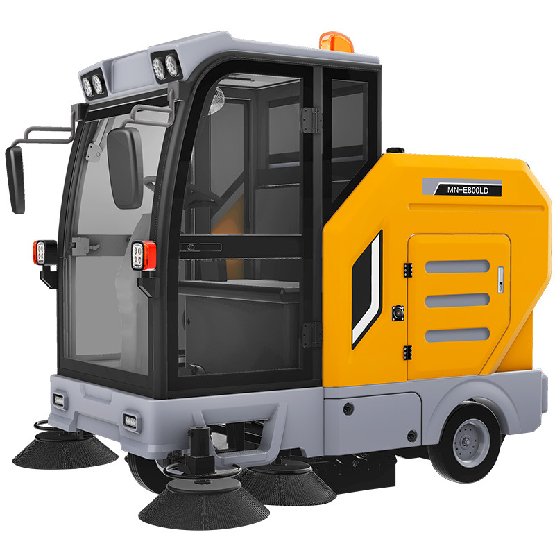 India/China commercial electric road cleaner, auto-dumping vehicle, battery-powered sweeper