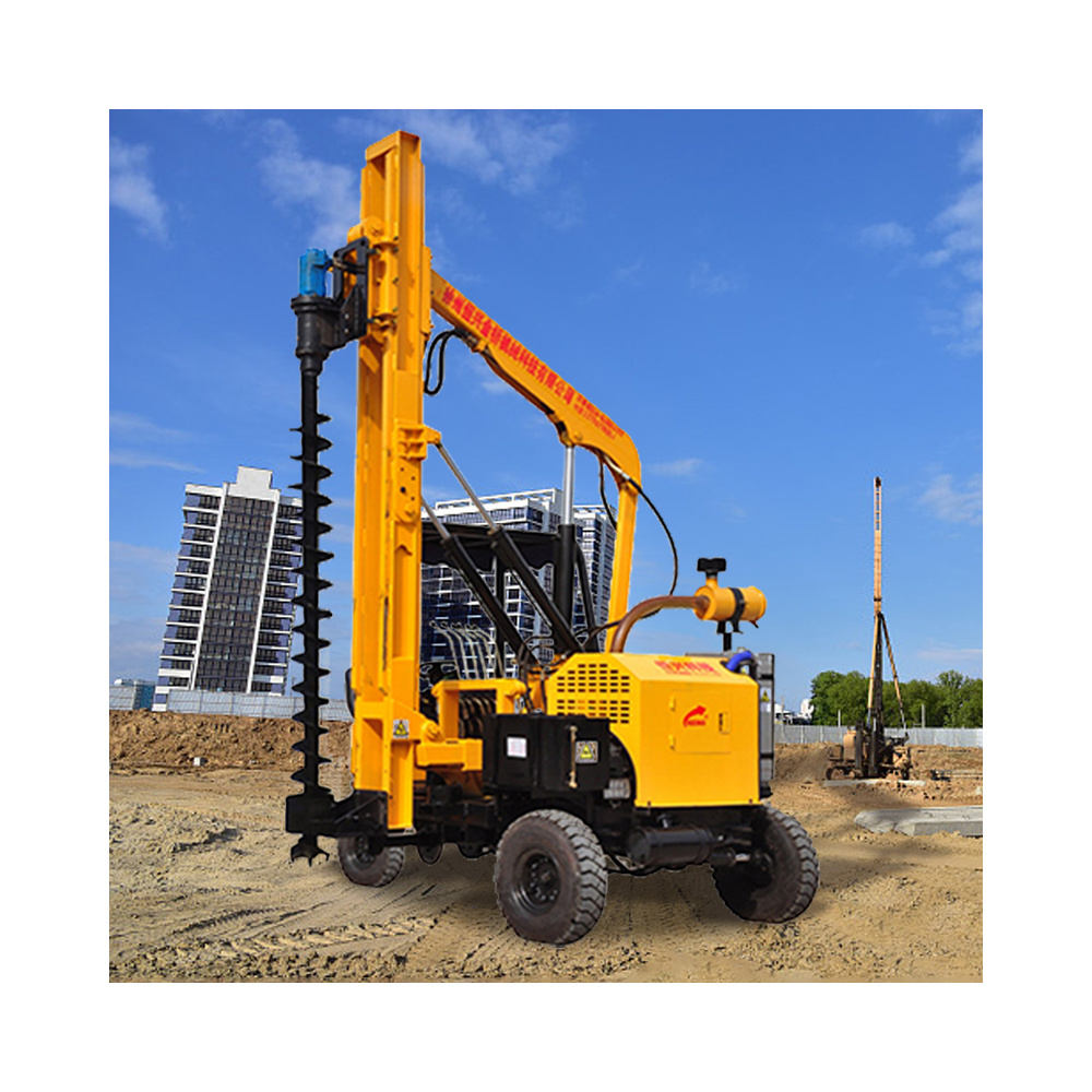 China New Mini Small Hydraulic Pile Drivers And Piling Machine For Construction Foundation To Press The Pile