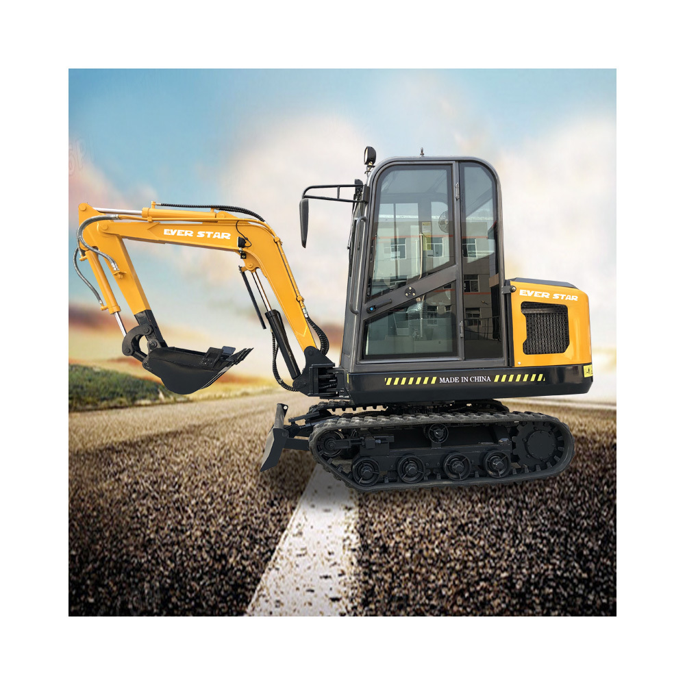 FREE SHIPPING! 0.8 ton mini excavator 1 ton 2 ton  Engine digger excavator mini  Indonesia used small excavator machine