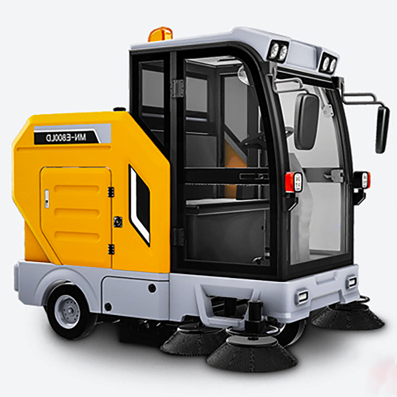 India/China commercial electric road cleaner, auto-dumping vehicle, battery-powered sweeper