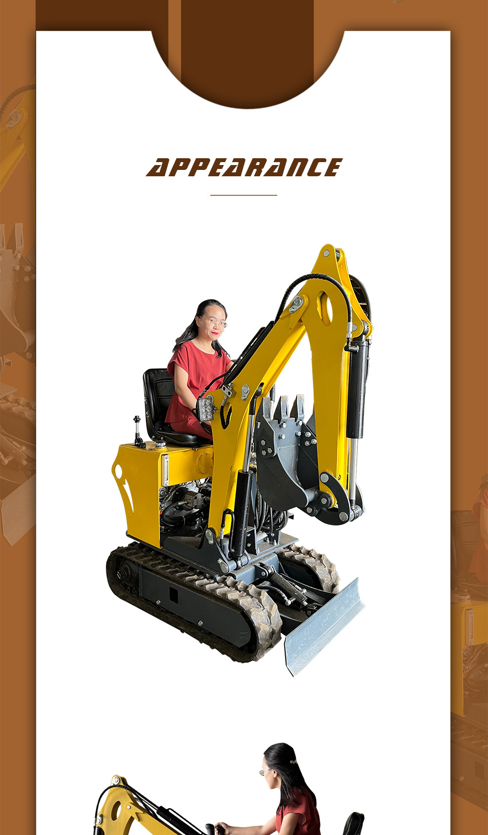 Indonesia FREE SHIPPING Mini Excavator 3.5 Ton EPA Farm Used New Crawler Digger Compact  Engine Excavator Machine Price