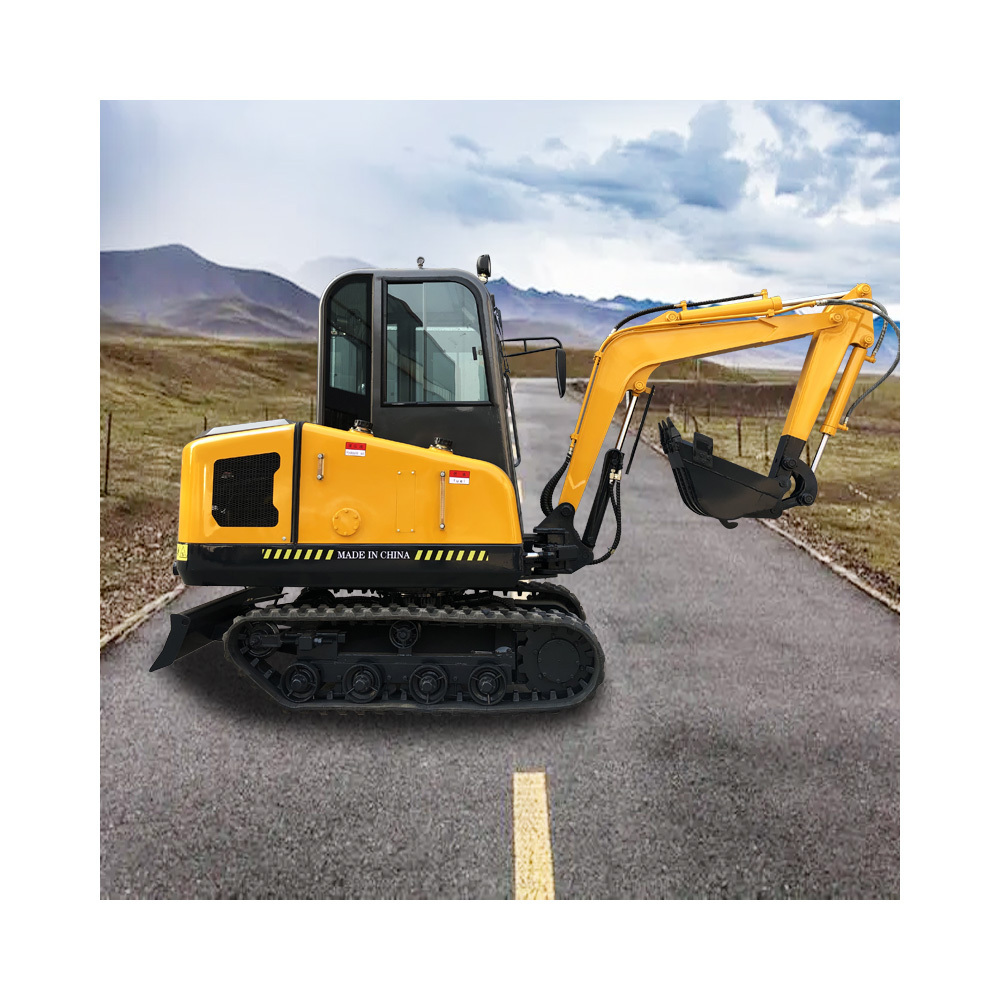 FREE SHIPPING! 0.8 ton mini excavator 1 ton 2 ton  Engine digger excavator mini  Indonesia used small excavator machine