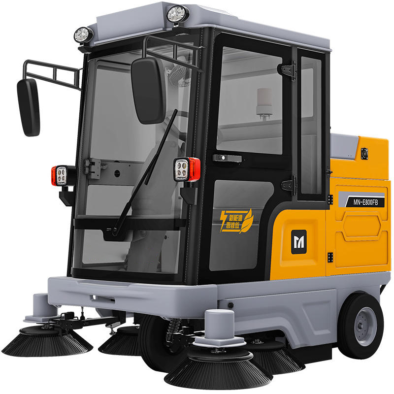 India/China commercial electric road cleaner, auto-dumping vehicle, battery-powered sweeper