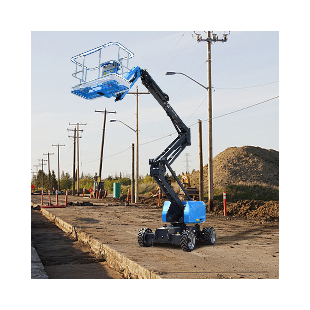 8m 10m 12m 14m boom lift  16m 18m 20m electric lift Cherry Picker Telescopic Lifter Boom Lift for Building