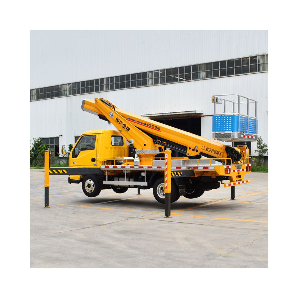 10-20M Truck Mounted Telescopic Aerial Platform Man Lift Trucks  Telescopic Basket Truck Crane lift