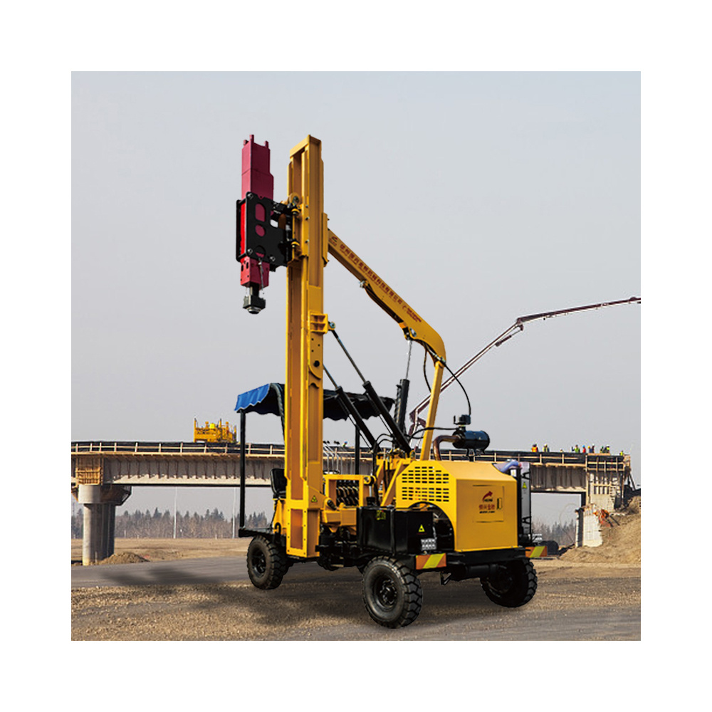 China New Mini Small Hydraulic Pile Drivers And Piling Machine For Construction Foundation To Press The Pile