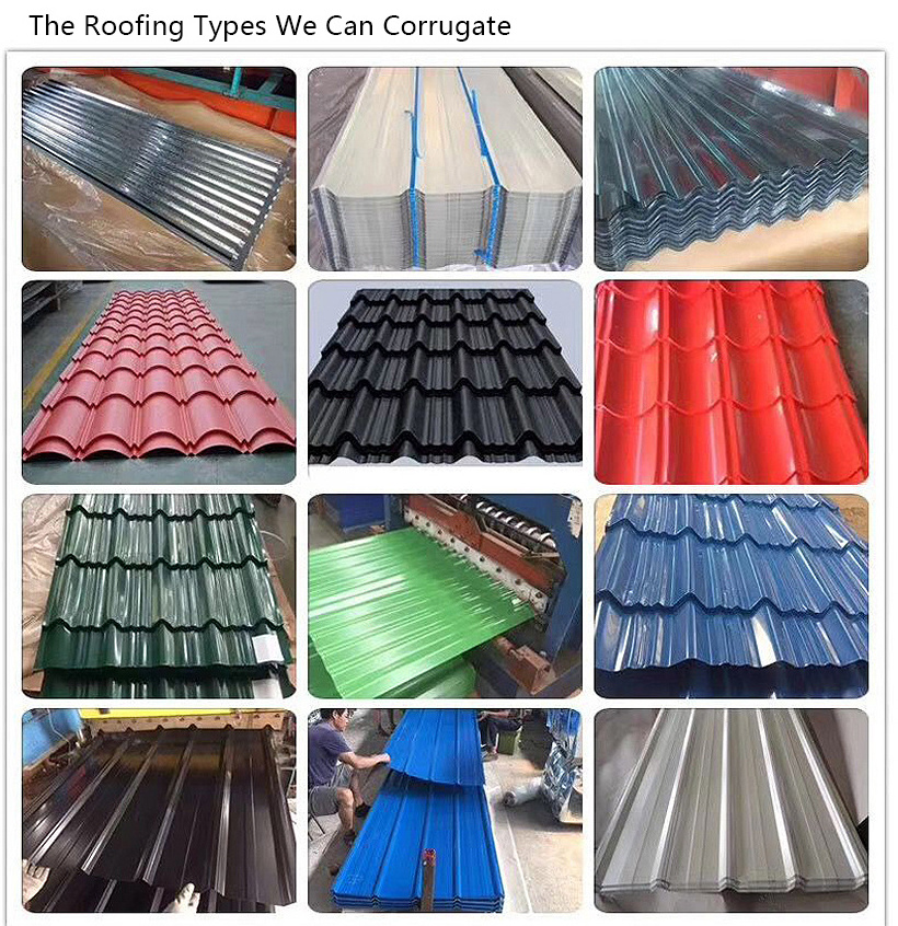 Metal roof Sheets Prices Steel shingles lightweight zinc Corrugated roofing tiles plate panel Ral Color coated 24 26 28 30 Gauge