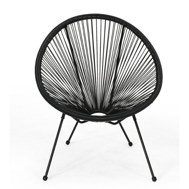 Competitive Price manufacturer With egg-shaped steel frame and hammock-like woven seat chair egg chair