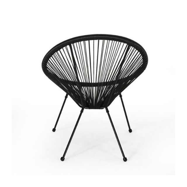 Competitive Price manufacturer With egg-shaped steel frame and hammock-like woven seat chair egg chair