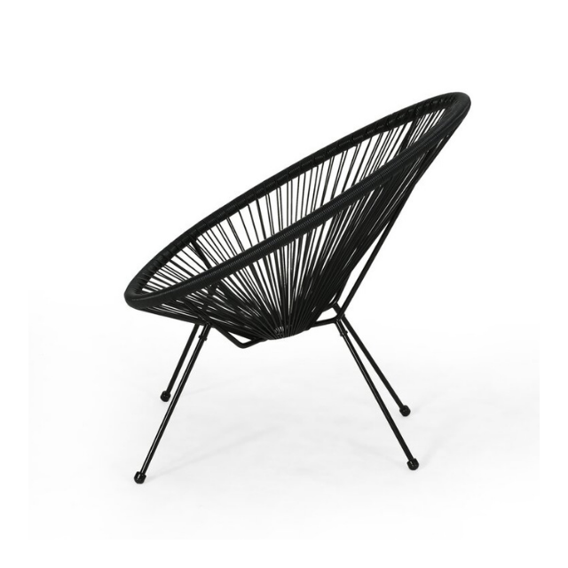 Competitive Price manufacturer With egg-shaped steel frame and hammock-like woven seat chair egg chair