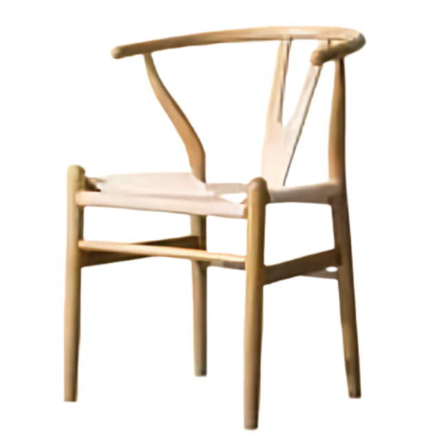 Premium quality Dining Wooden Chair Hans Wegner Y Chair With Fabric Woven Rush Seat and high grade teak wood from Indonesia