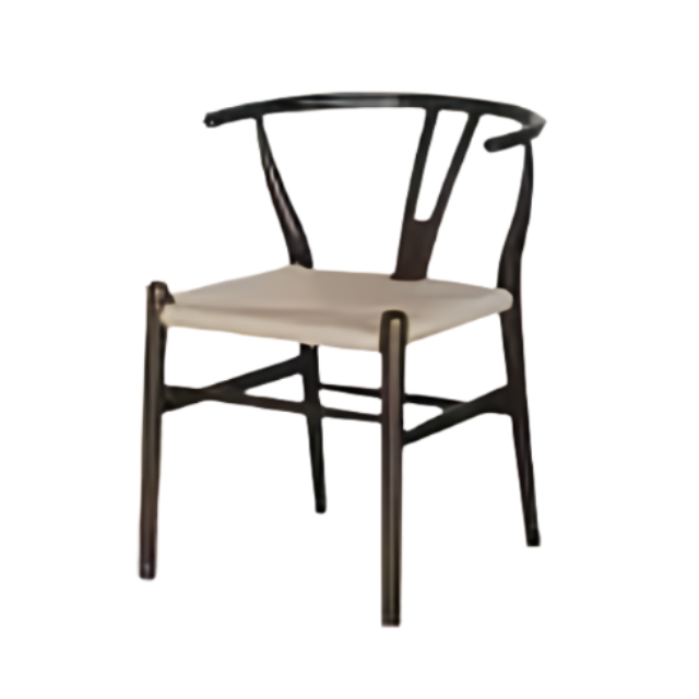 Premium quality Dining Wooden Chair Hans Wegner Y Chair With Fabric Woven Rush Seat and high grade teak wood from Indonesia