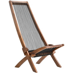 Outdoor Solid Wood Folding Adirondack Chair