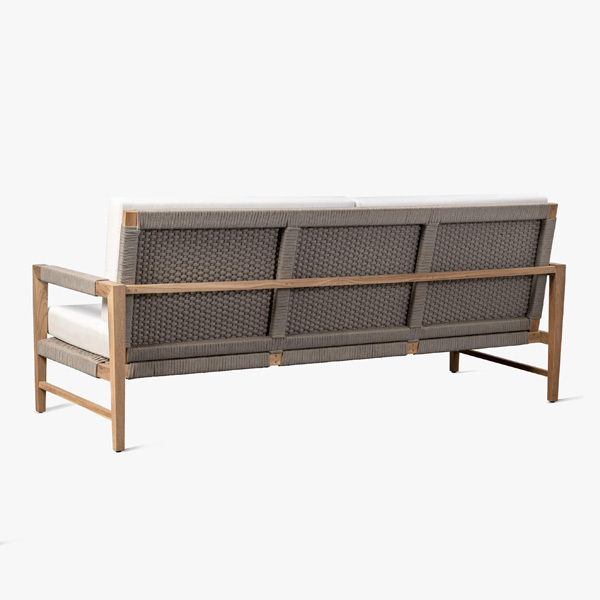 Modern Teak Sofa for Garden Furniture for Garden Furniture With Water Proof Cushion Whole Sale Wicker Sofa