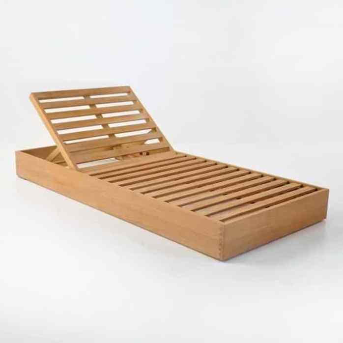 Teak Sun Loungers with Arm rest Outdoor Pool Furniture