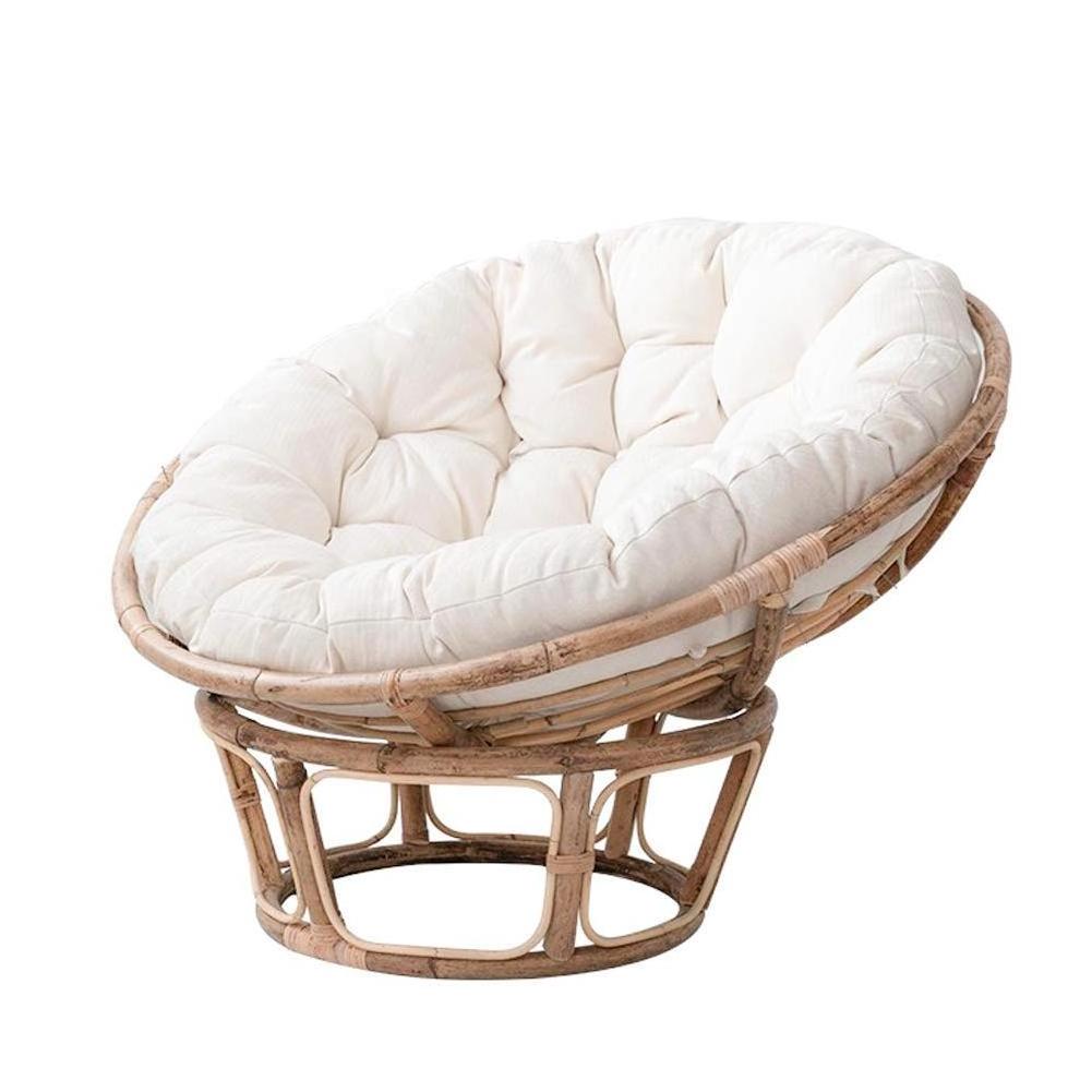 Comfortable Rattan Papasan Chair with Cushion Indonesia Furniture