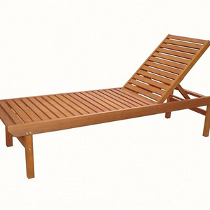 Durable Teak  Beach Sun Lounger Outdoor Furniture