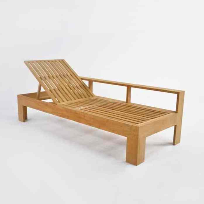 Teak Sun Loungers with Arm rest Outdoor Pool Furniture