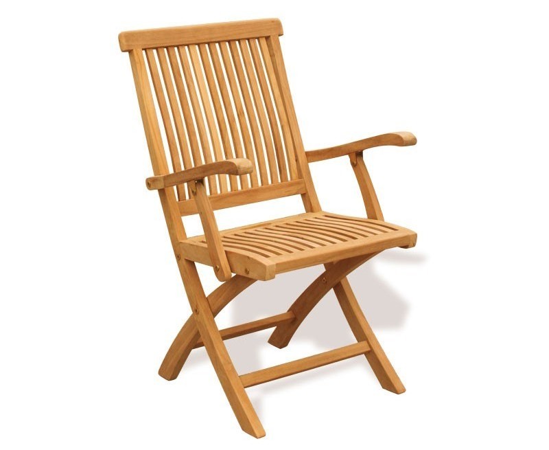 100% Teak Wood pool Folding chair with arm Furniture