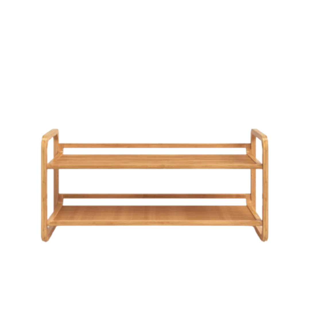 Solid Teak Wood Shoes Rack Natural Finish For Indoor And Outdoor Sindoro