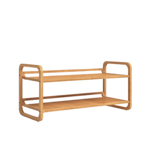 Solid Teak Wood Shoes Rack Natural Finish For Indoor And Outdoor Sindoro