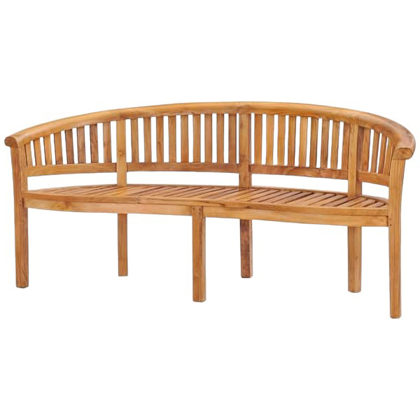 Solid Teak Wood Triple Outdoor Patio And Garden Bench Unusual Shapes Simple Yet Elegant Designs