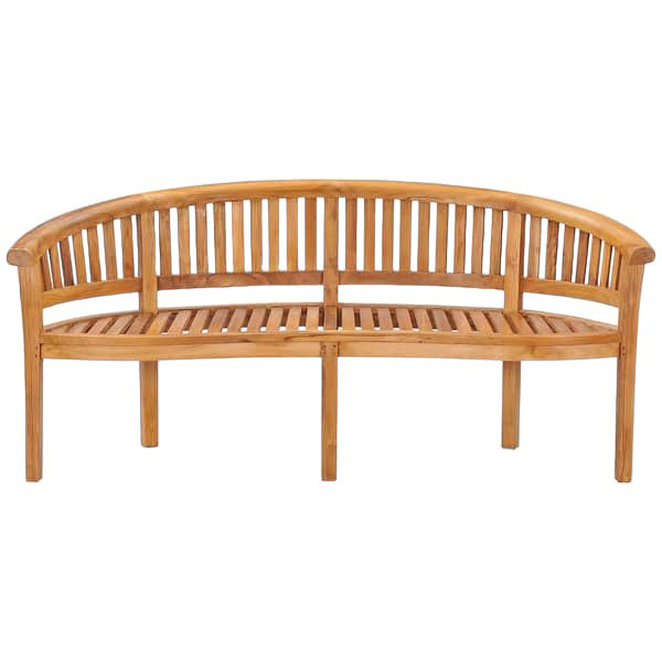 Solid Teak Wood Triple Outdoor Patio And Garden Bench Unusual Shapes Simple Yet Elegant Designs