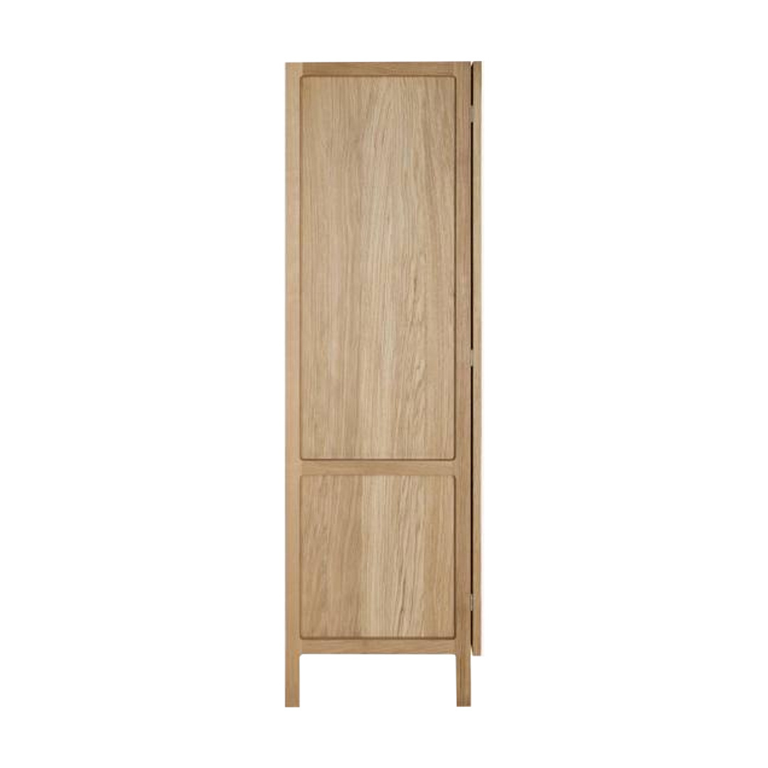 Wardrobe Modern Design Solid Teak Wood Dark Brown Natural Finish Furniture