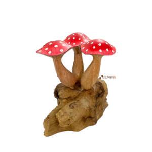 High Quality Home Decoration Wooden Mushroom Size 10cm Handmade Art Product From Bali Indonesia in Driftwood