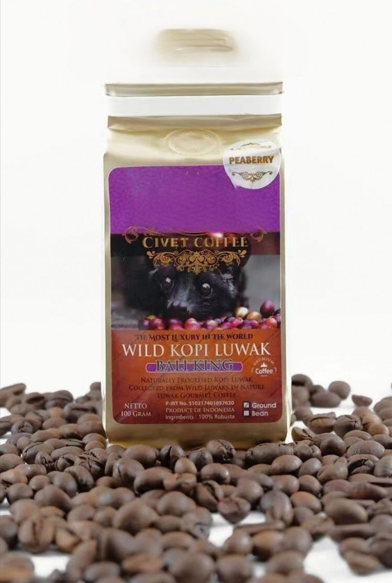 OEM Service Roasted Coffee Beans Organic Premium Robusta Civet Coffee Medium Roasted Premium Quality Weasel Coffee