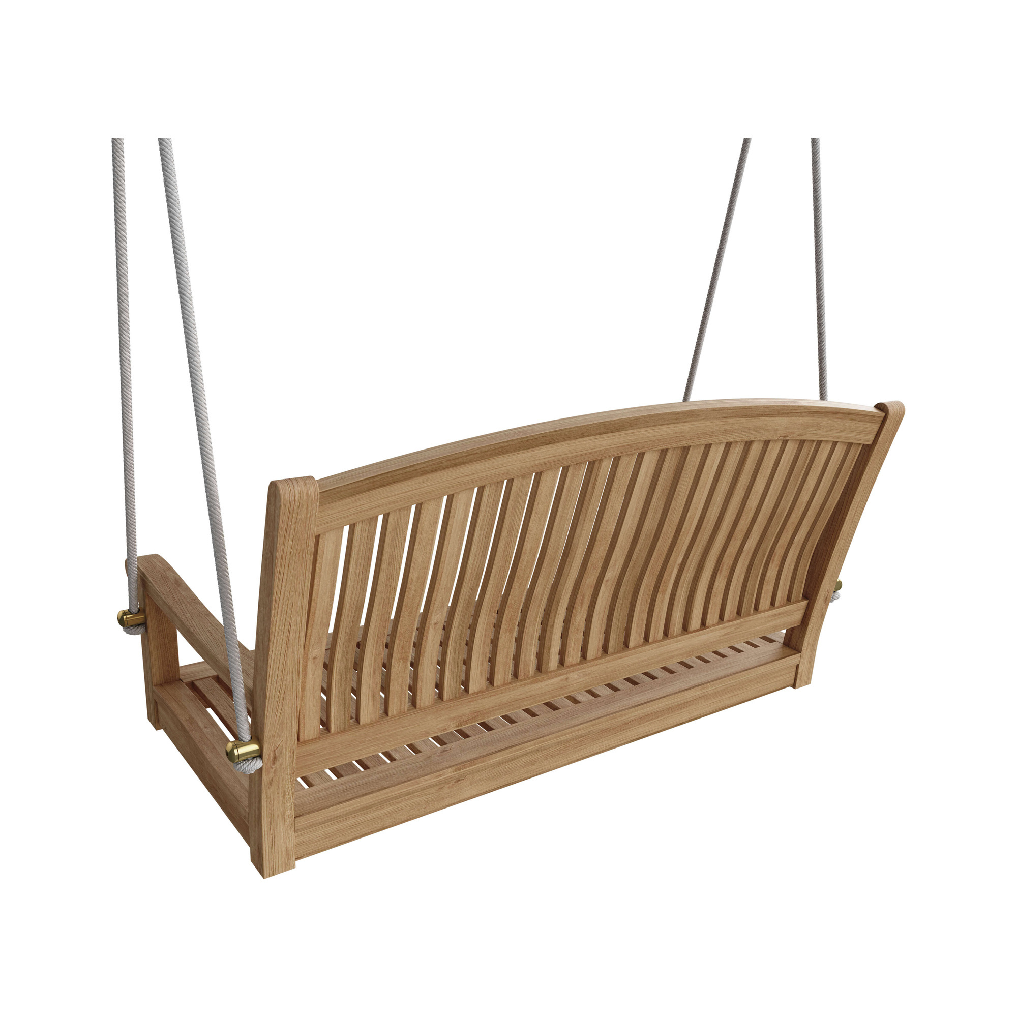 Luxury Outdoor Hanging Swing Bench Swing Patio Solid Teak Wood - Yuoan