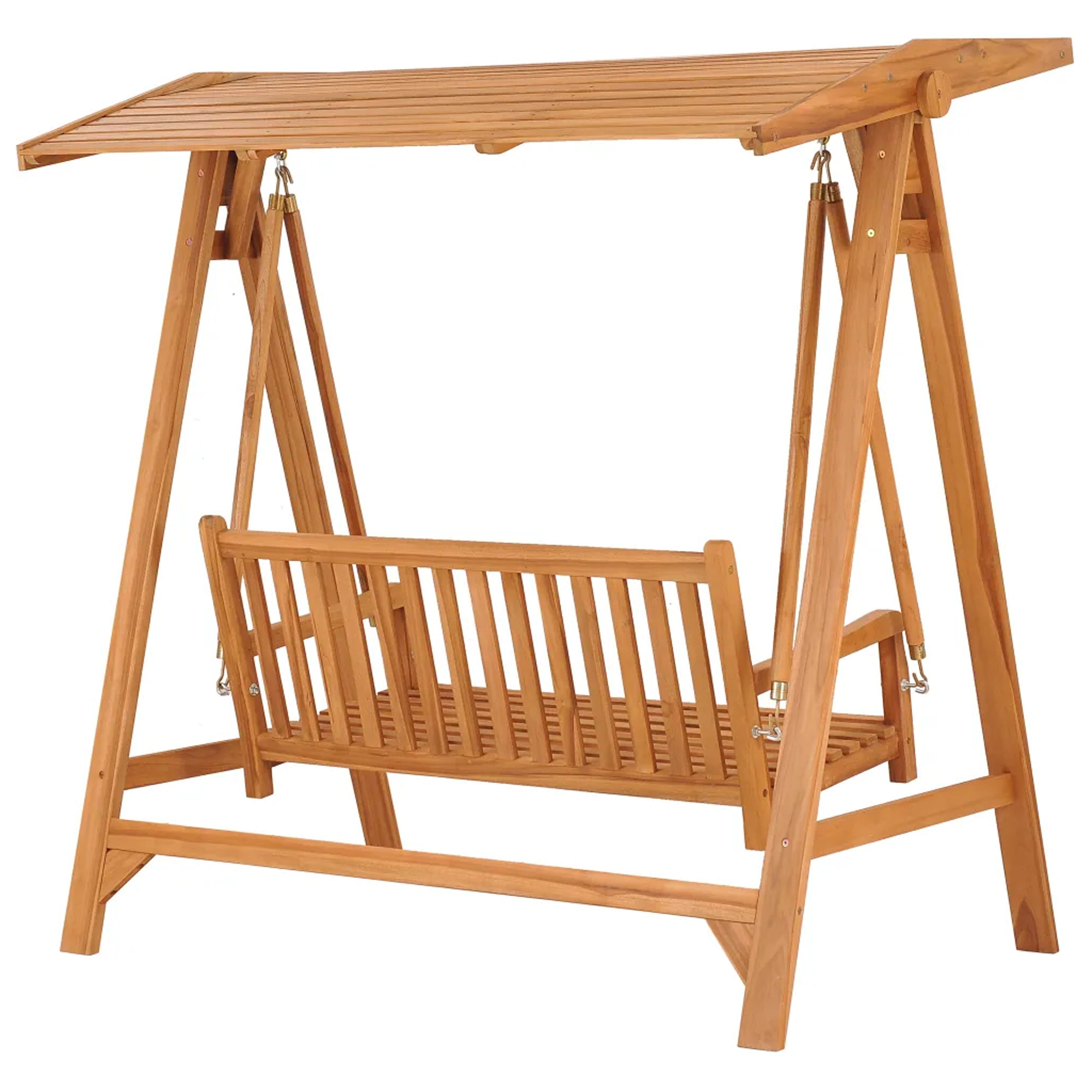 Hanging Swing Patio Solid Teak Wood Outdoor Furniture Swing Bench-Rona