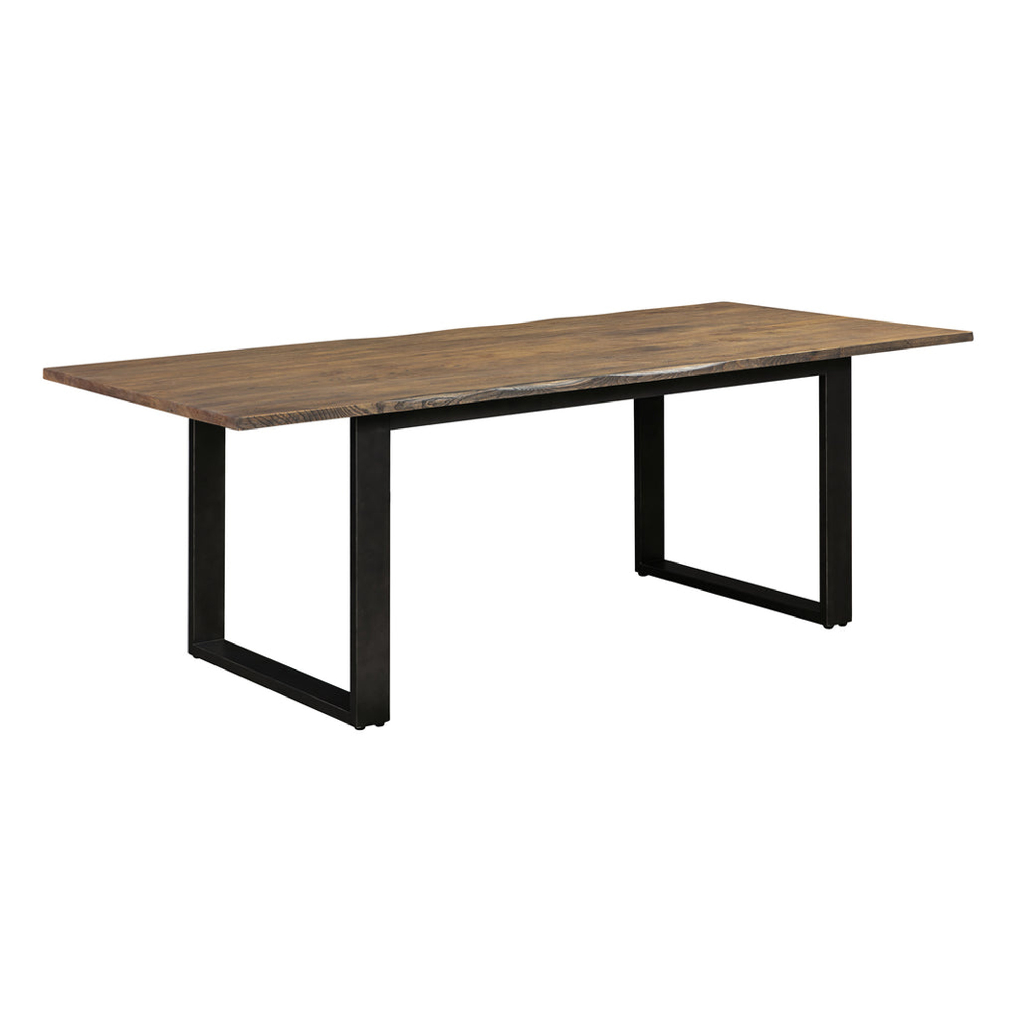 Outdoor Dining Table Antique Rustic Top Table With Metal Legs - Dorish