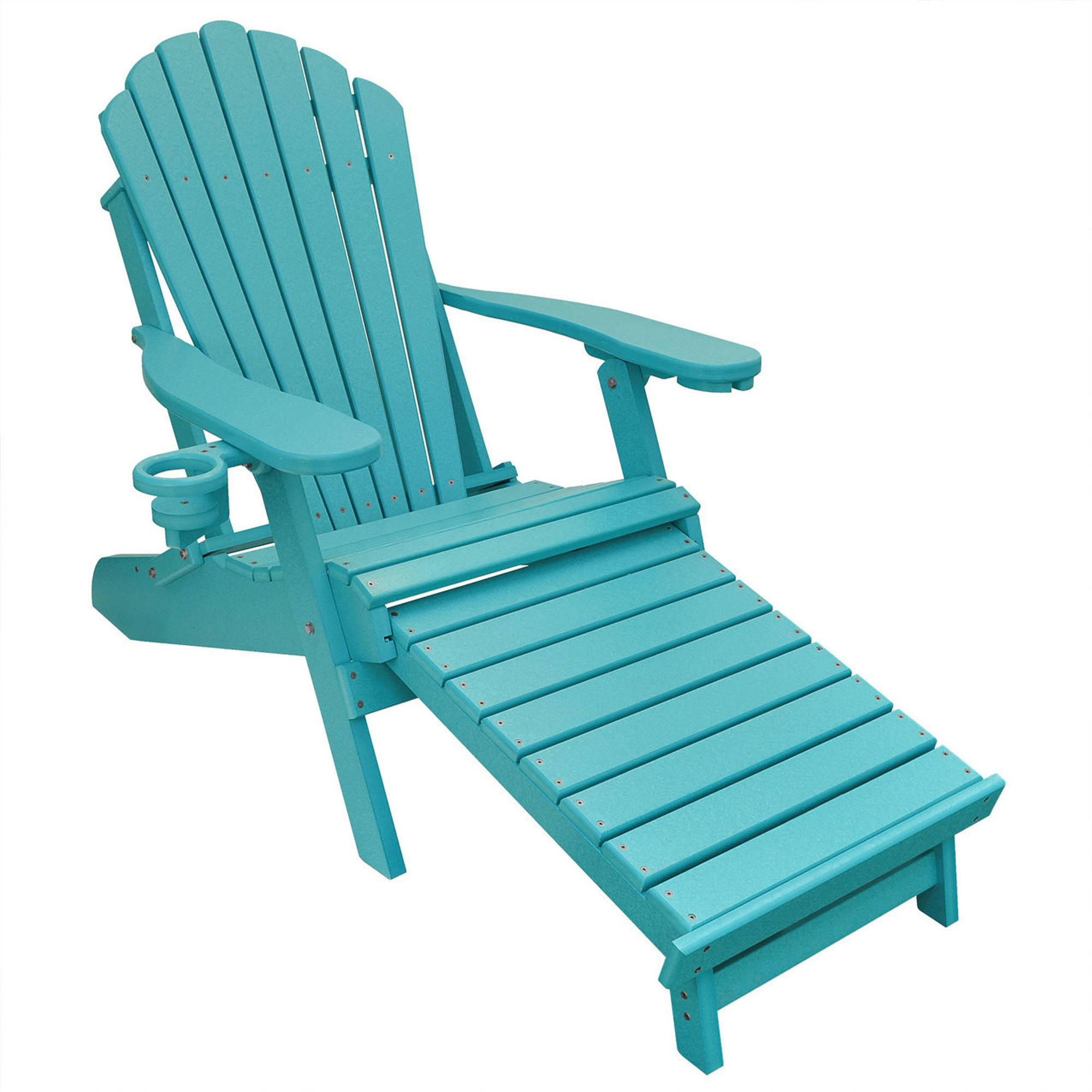 Adirondack Long Chairs Solid Teak Wood Patio Garden Furniture-Avril