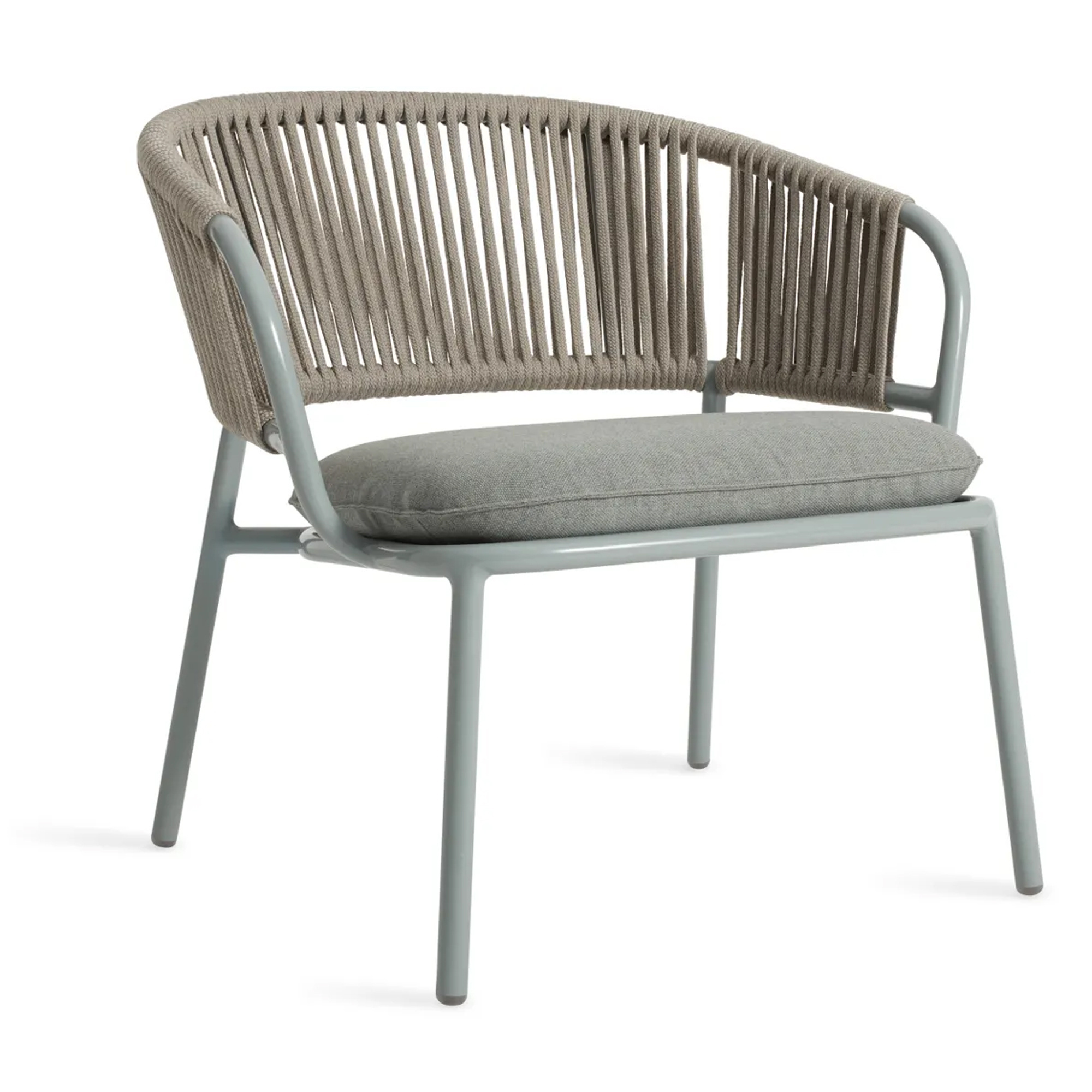 Dining Chair Steel Frame With Foam And Rope Outdoor Furniture- Zara