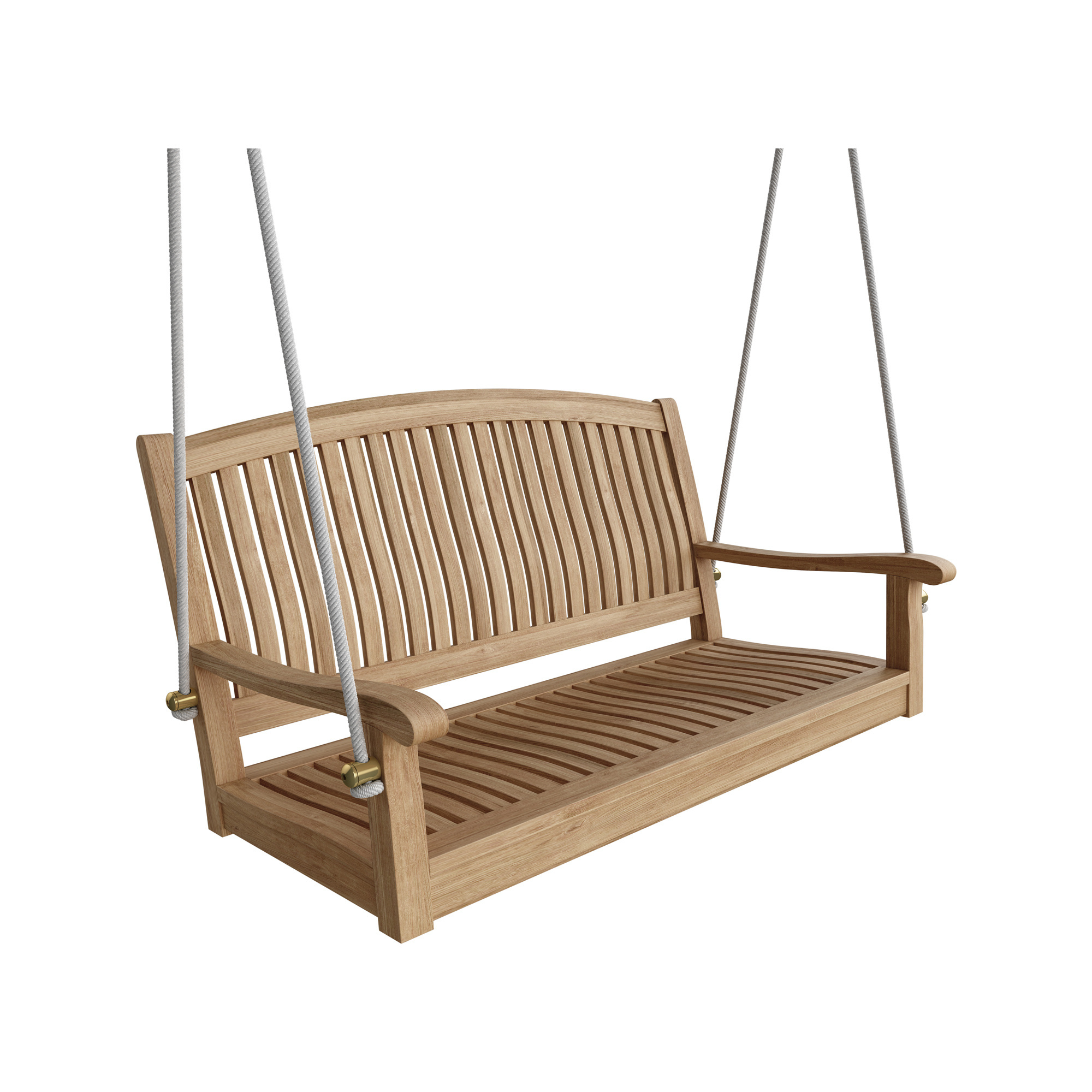 Luxury Outdoor Hanging Swing Bench Swing Patio Solid Teak Wood - Yuoan