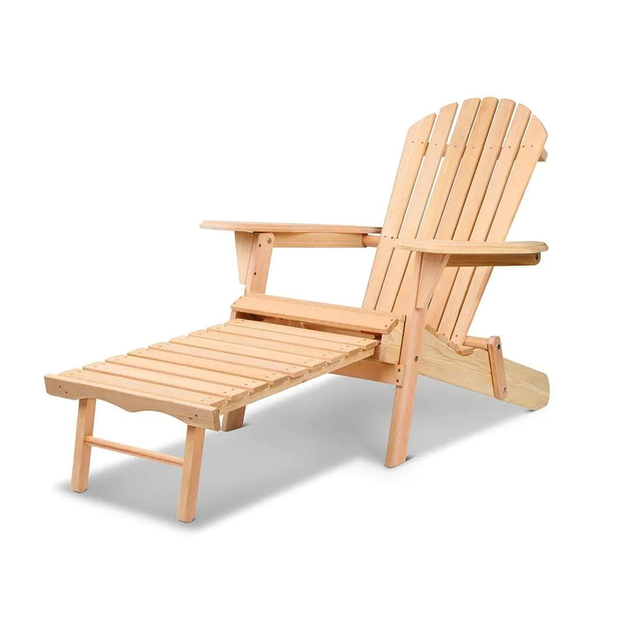 Outdoor Patio Sun Lounger Folding Deck Adirondack Chair Furniture -Jim