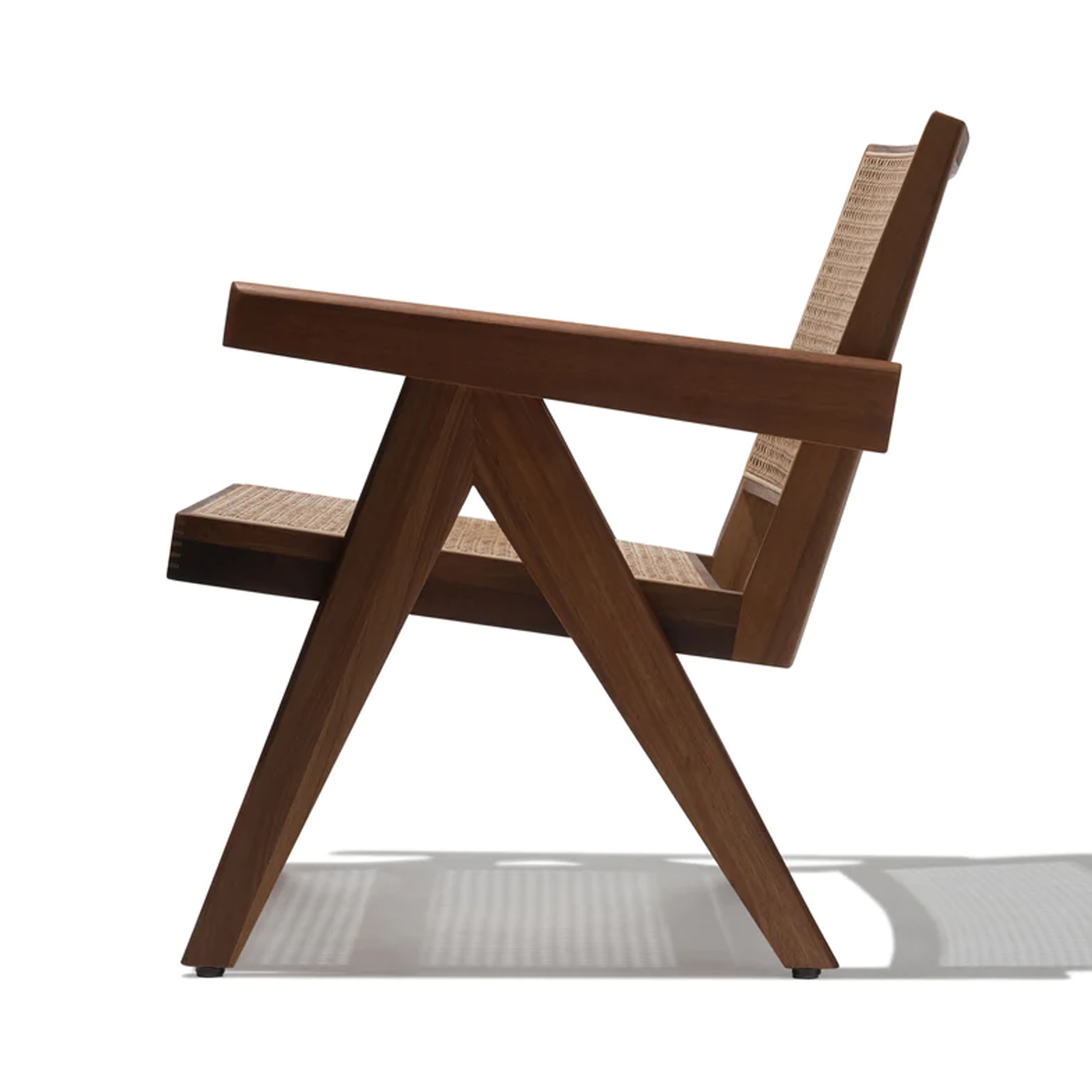 New Lounge Chair Solid Teak Wood With Rattan Best MaterialOutdoor-Rara