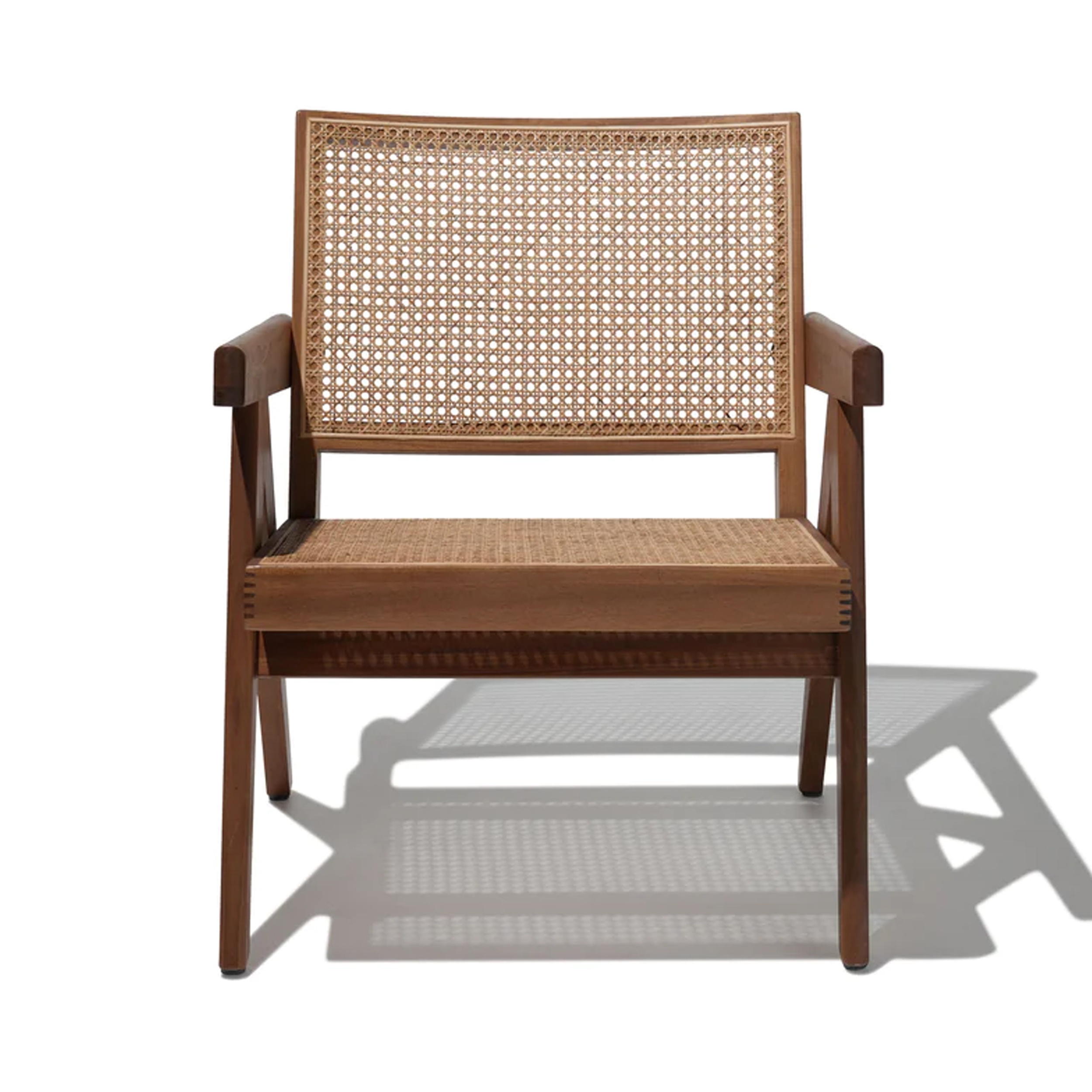 New Lounge Chair Solid Teak Wood With Rattan Best MaterialOutdoor-Rara